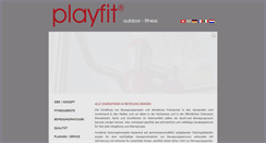 Desktop Screenshot of playfit.de