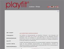Tablet Screenshot of playfit.de